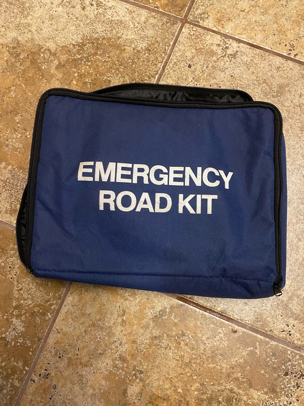 Blue Emergency Road Kit Bag